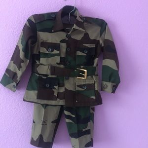 Army toddler costume